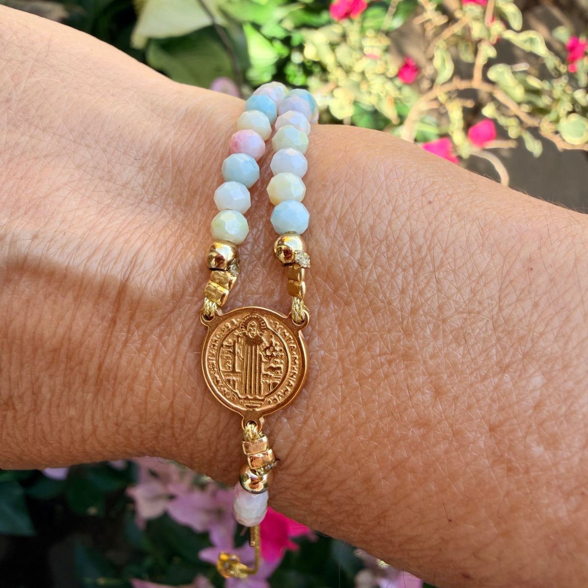 Minirosario- Rosario Pulsera Dulzura mini Dorado