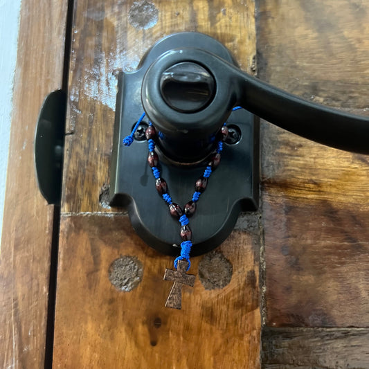 Decenario madera, nudos y Cruz