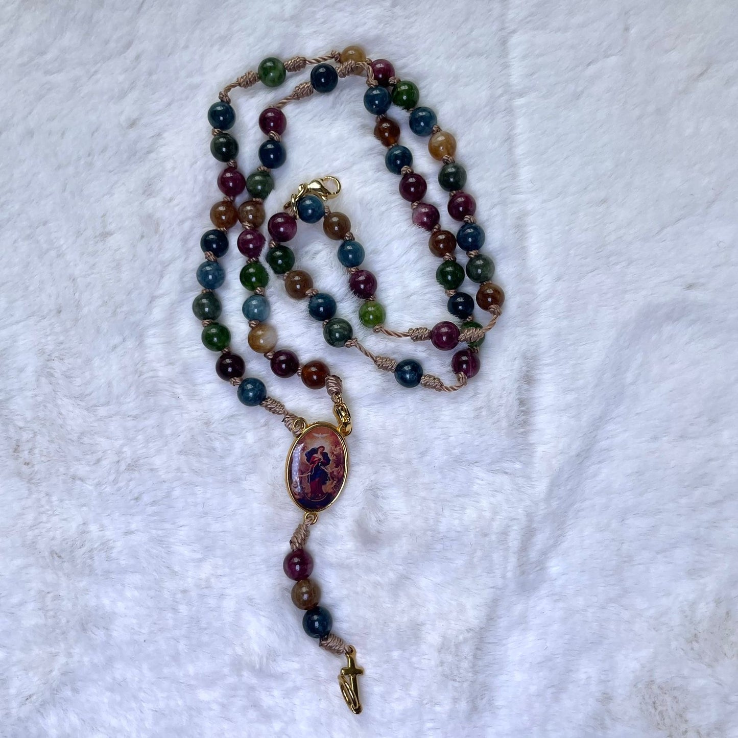 Rosario Pulsera - Tierra Virgen Desatadora de Nudos (Preventa)