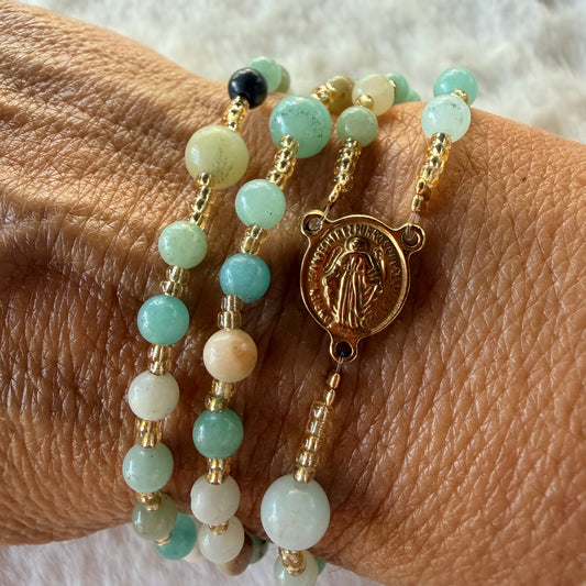 Rosario Pulsera - Tierra Abundancia Mini