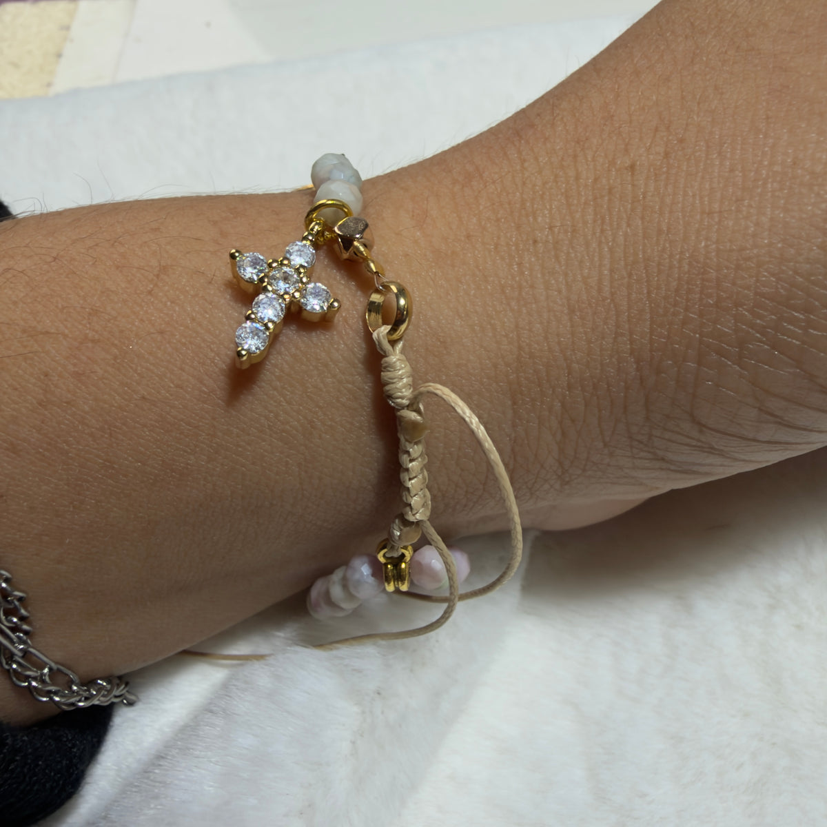 Minirosario- Rosario Pulsera Dulzura mini Dorado