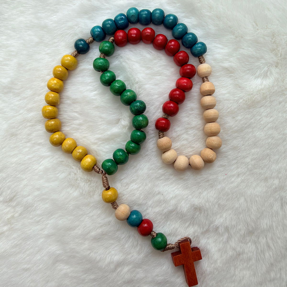 Rosarios Misioneros /madera colores