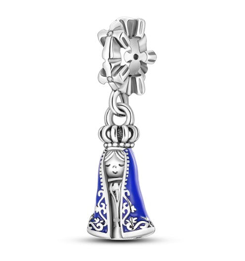 Charm- Virgen manto azul