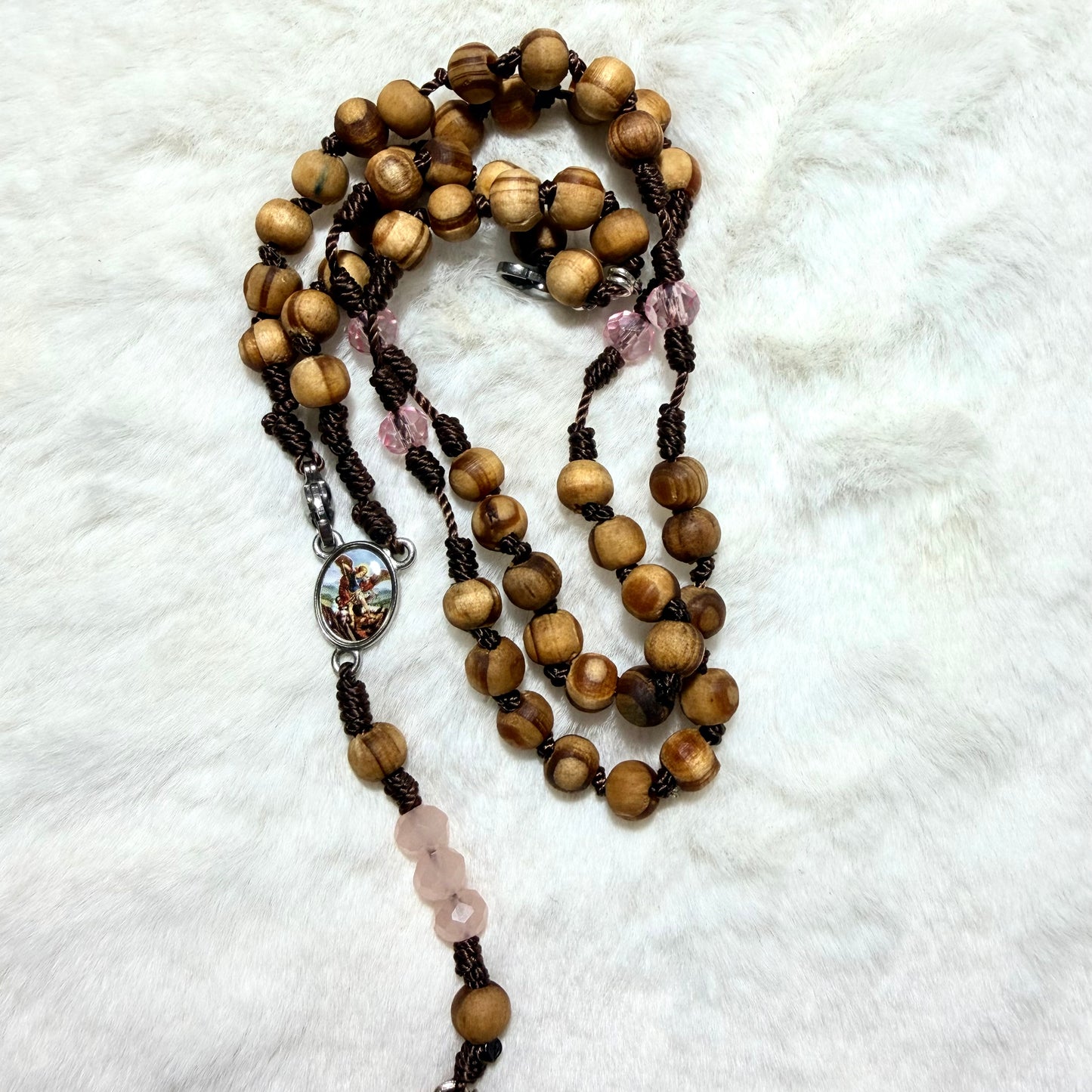 Rosario Pulsera - Tierra San Miguel Madera