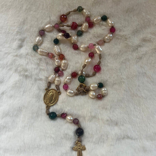 Rosario - Perla y Agathas Nudo Franciscano