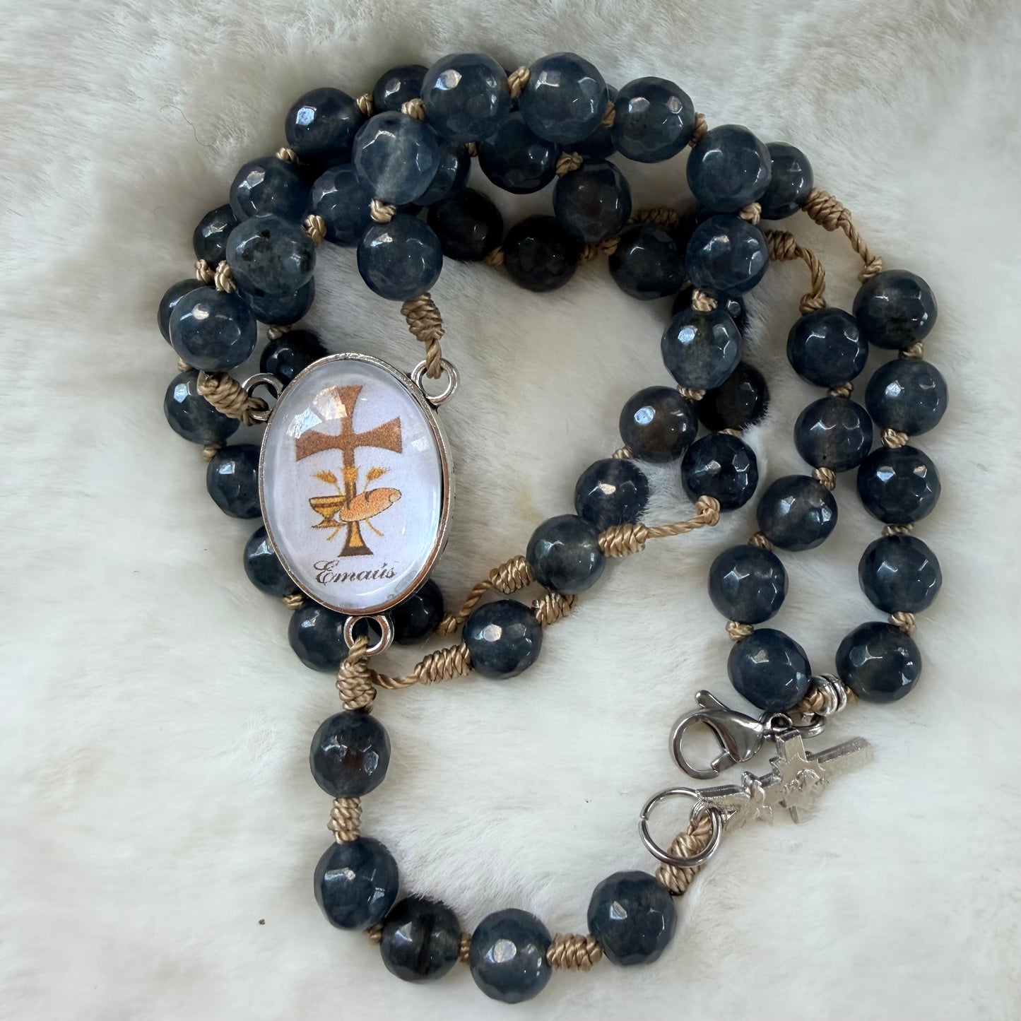 Rosario Tradicional - Azul Verdoso Emaus