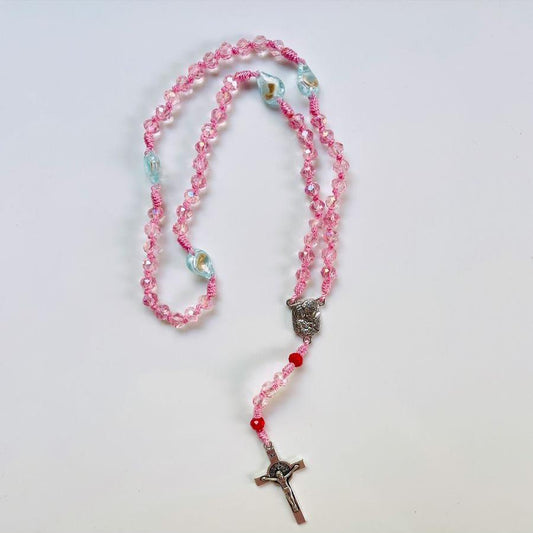 Special Camandula Rosaries, providential, pink color