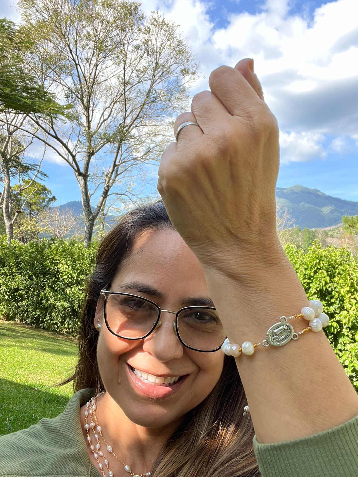 Pulsera - Perla chispitas del cielo