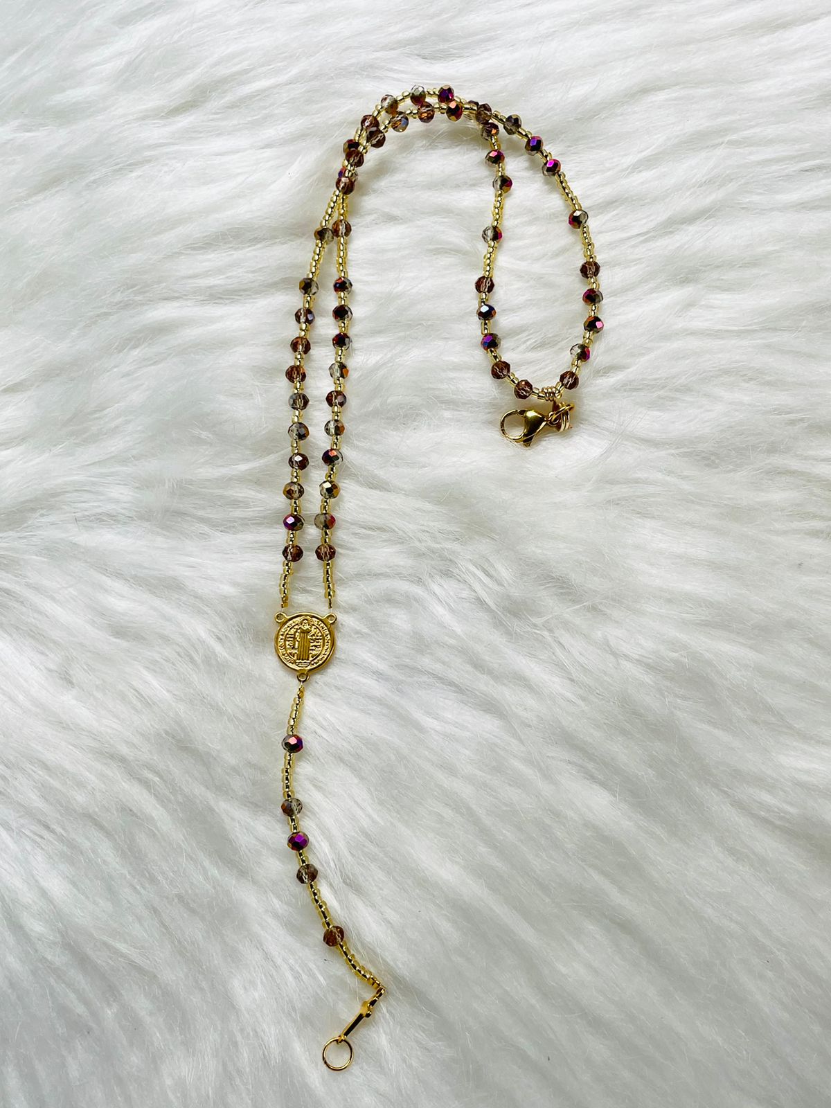 Rosary - Iridescent crystals