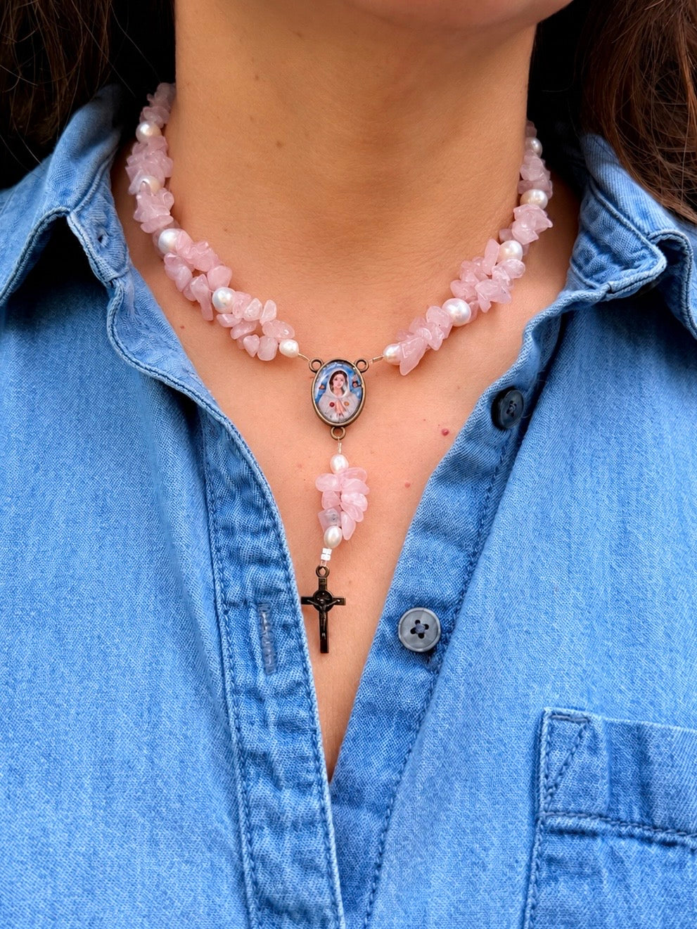 Collar decenario de piedra