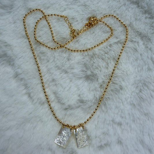 Coleccion Escapulario - Escapulario concha nacar (piezaUnica)