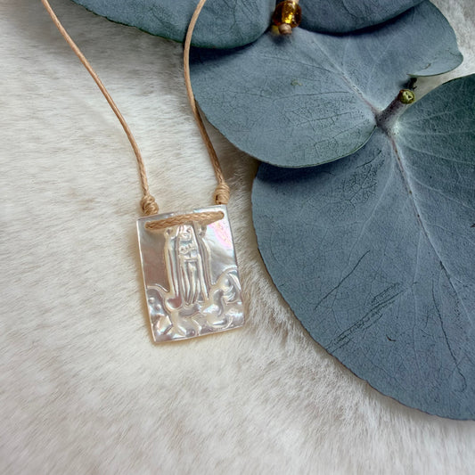 Bisuteria religiosa - Pulsera Concha Nacar Fatima