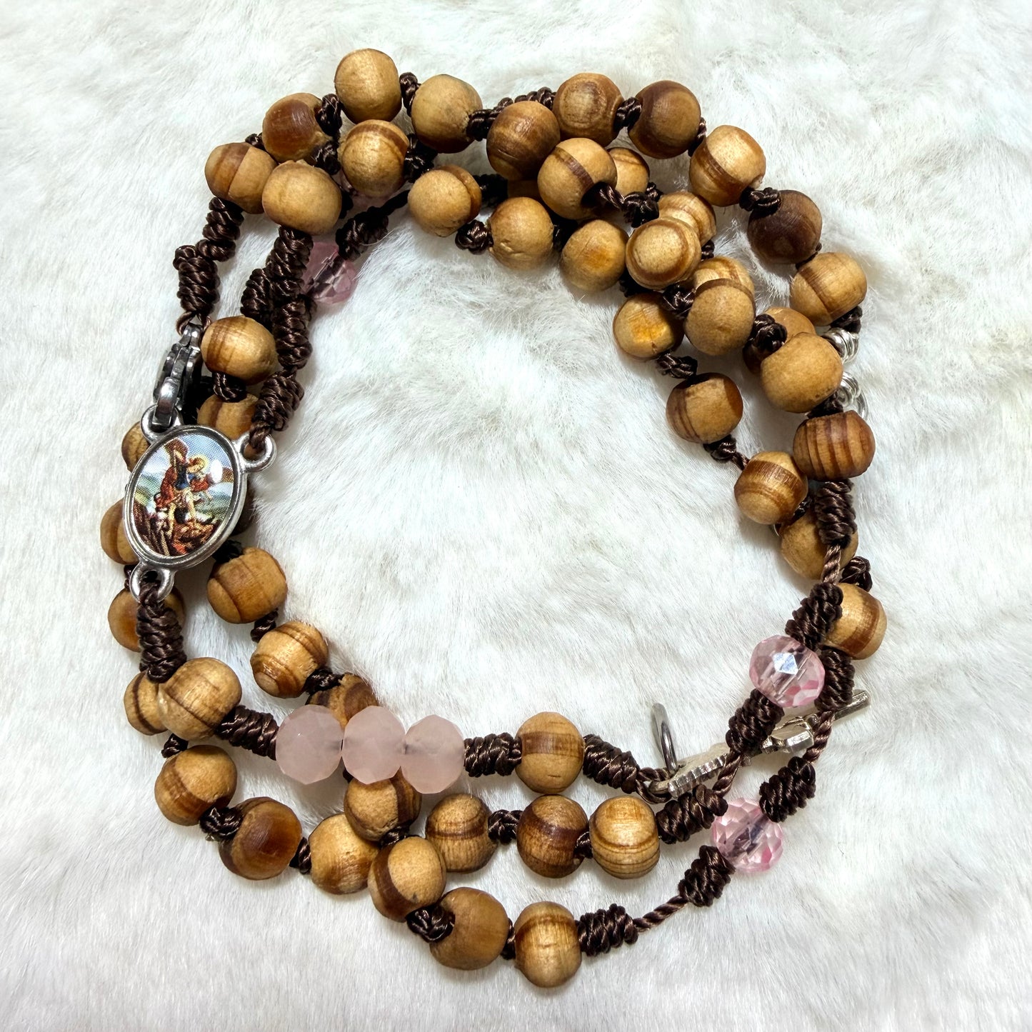 Rosario Pulsera - Tierra San Miguel Madera