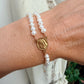 Minirosario- Rosario Pulsera ajustable Perla