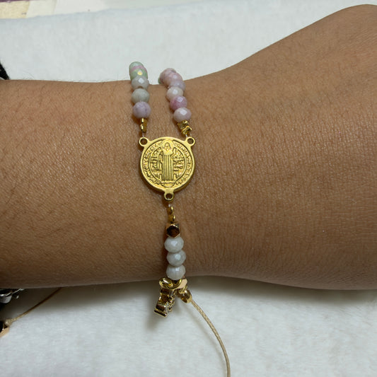 Minirosario- Rosario Pulsera Dulzura mini Plateado