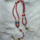 Rosary - Small red stones