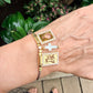Pulsera escapulario medallas doradas