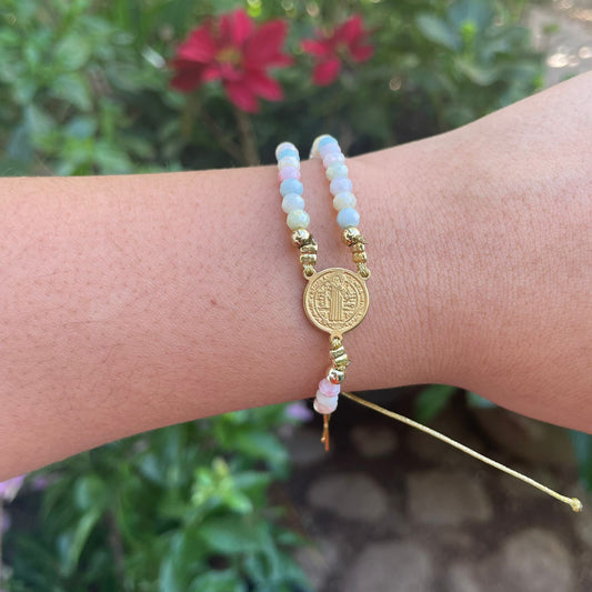 Minirosario- Rosario Pulsera Dulzura mini Dorado