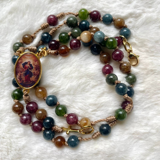 Rosario Pulsera - Tierra Virgen Desatadora de Nudos (Preventa)