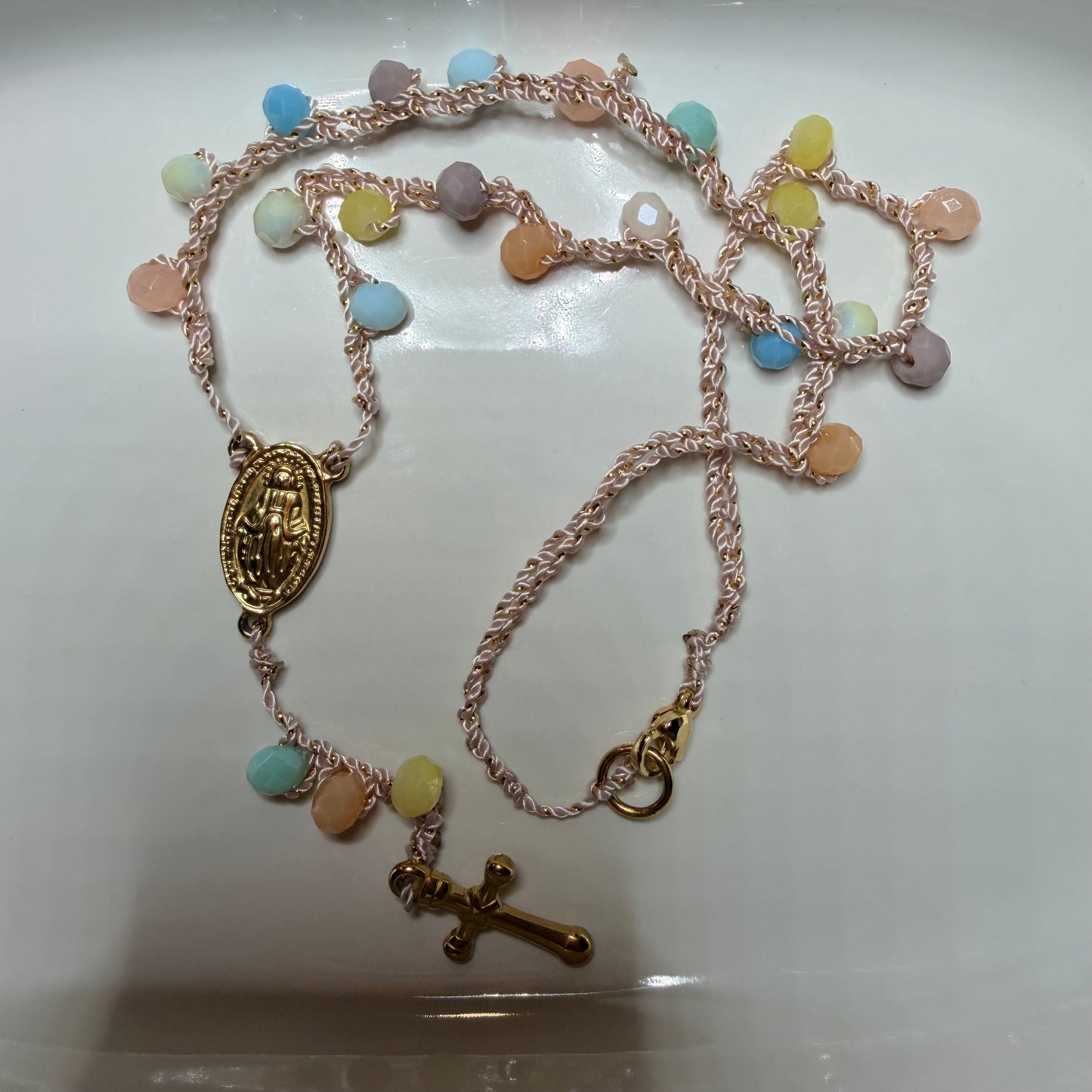 Rosario - Cielo soplo De Dios collar corto