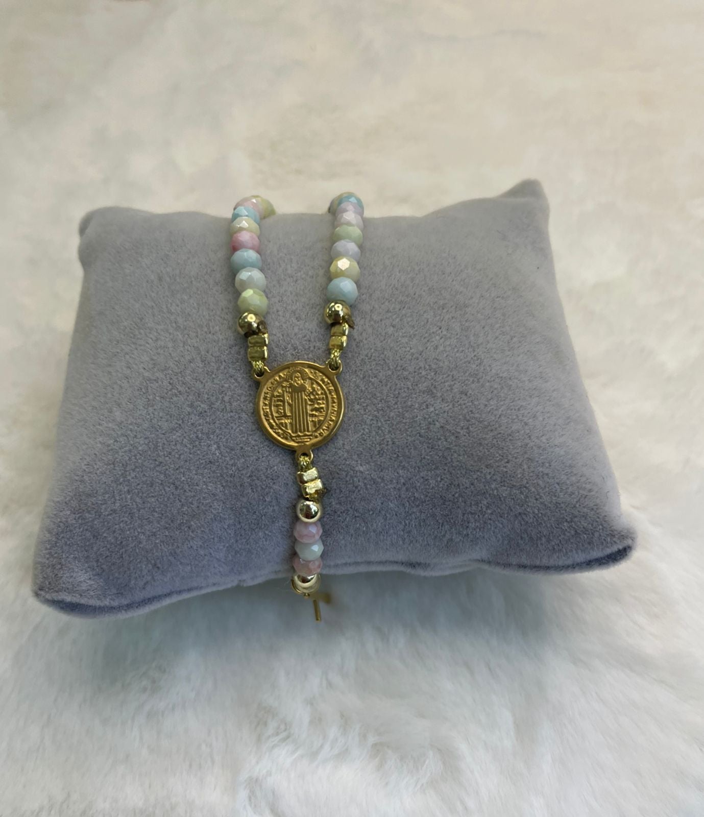 Minirosario- Rosario Pulsera Dulzura mini Dorado