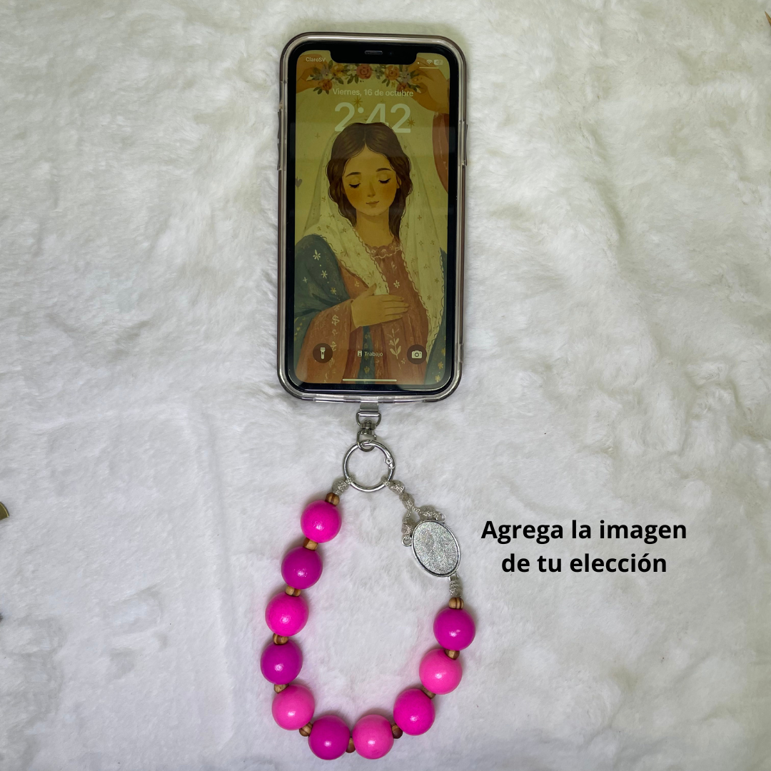 Denario - Portacelular Decenario de Madera con Encuentro