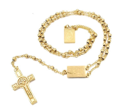 Acero-rosario con medallas escapulario