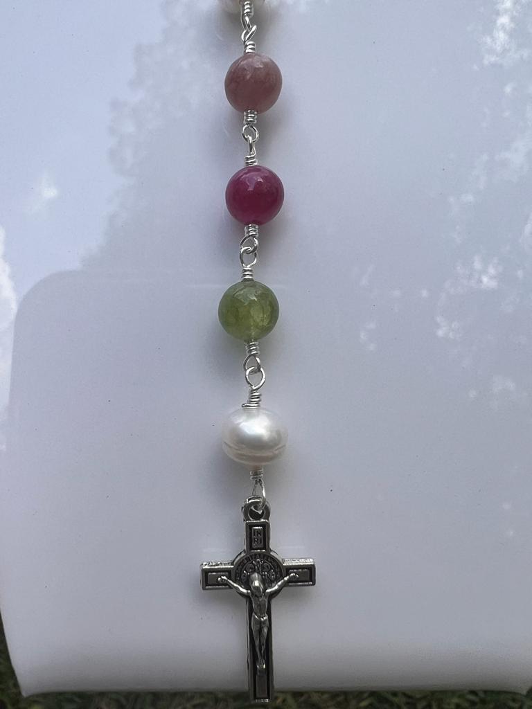 Alambrismo Madre del Salvador Plateado