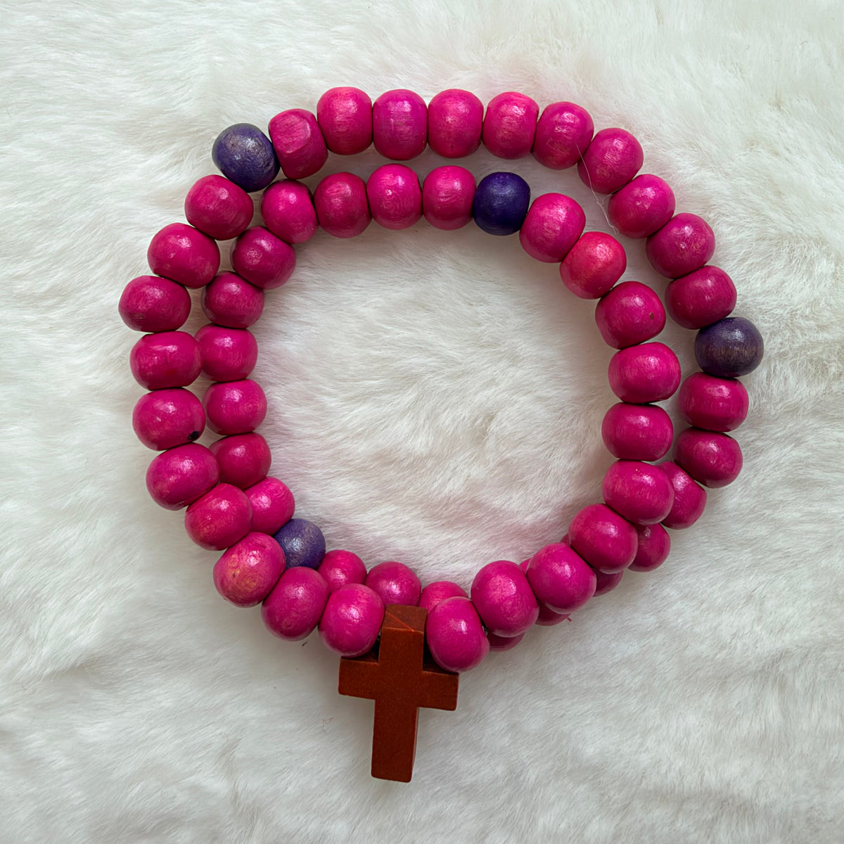 Pulseras Rosarios /madera colores 8mm
