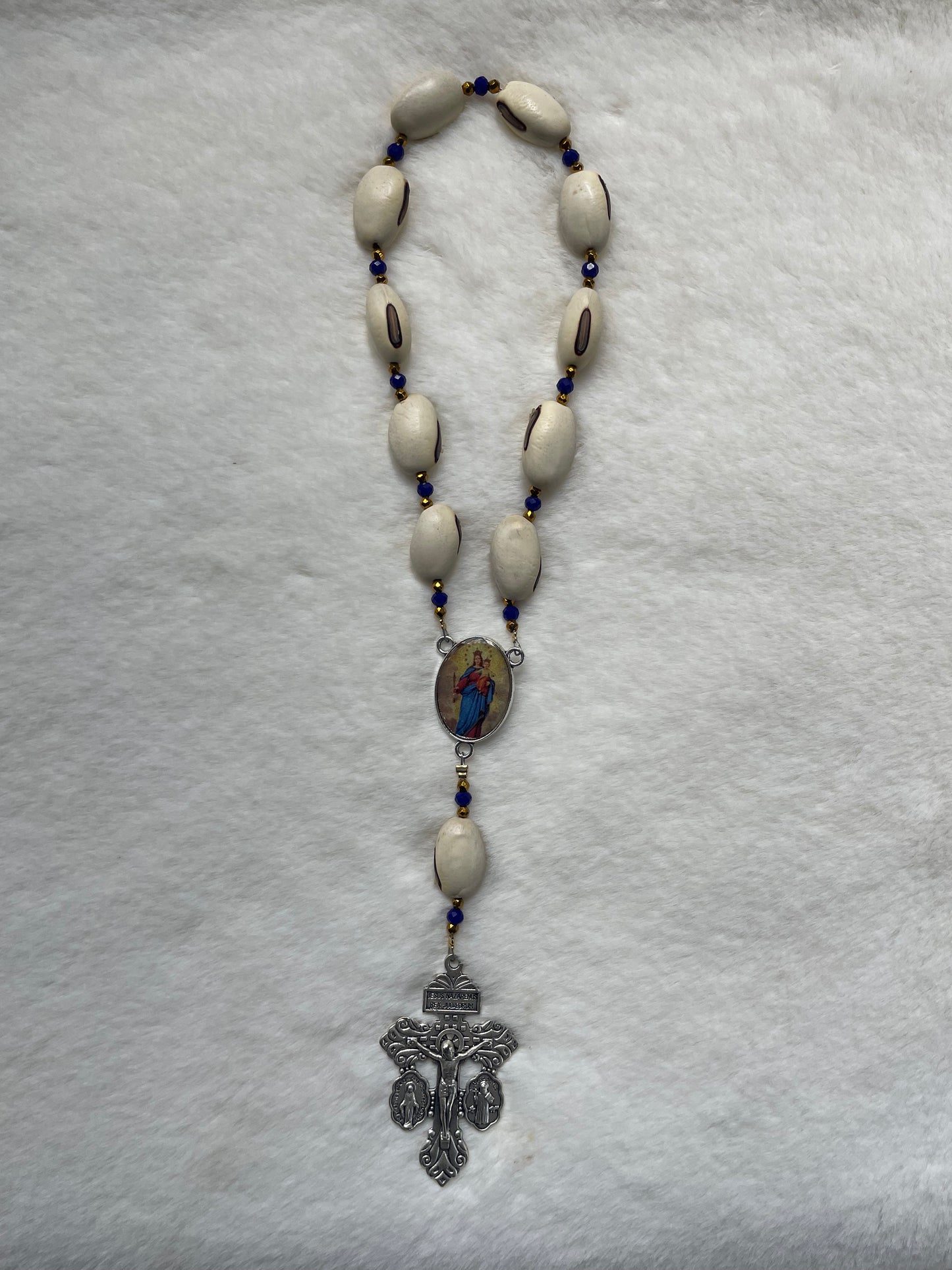 Denario - Virgen María Auxiliadora madera