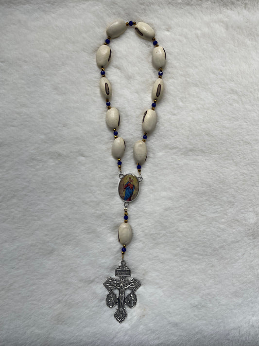 Denario - Virgen María Auxiliadora madera