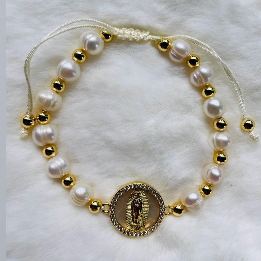 Bisuteria Religiosa - Pulsera con Virgen de Guadalupe