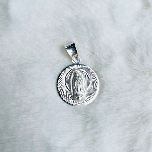 Bisuteria Religiosa - Medalla Virgen de Guadalupe y Sagrado Corazón de Jesús