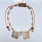 Pulseras ajustables - Pulsera San Benito medalla concha nacar