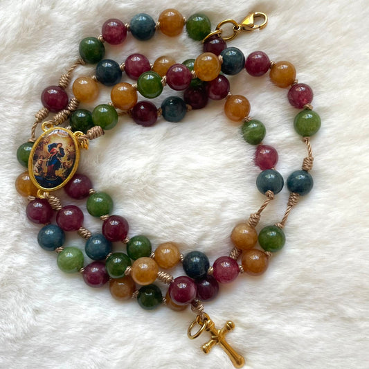 Rosario Pulsera - Tierra Virgen Desatadora de Nudos (Preventa) 8mm